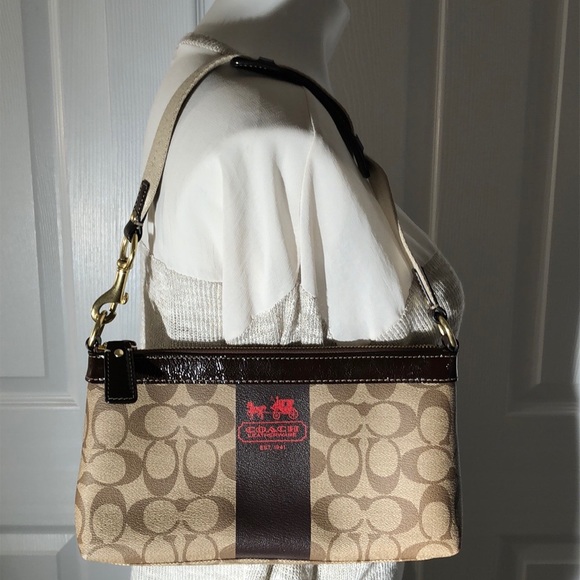 Coach Handbags - COACH AUTHENTIC SIGNATURE MINI STRAP PURSE